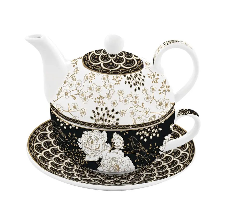 Jardin secret - Set théière, tasse et soucoupe