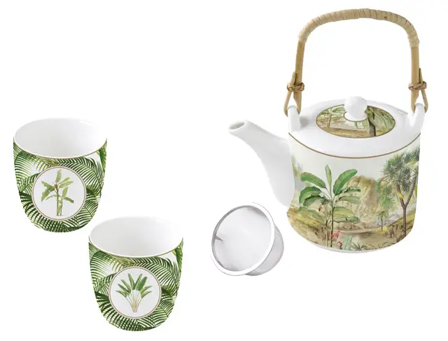 Ceylan - Set théière et 2 tasses