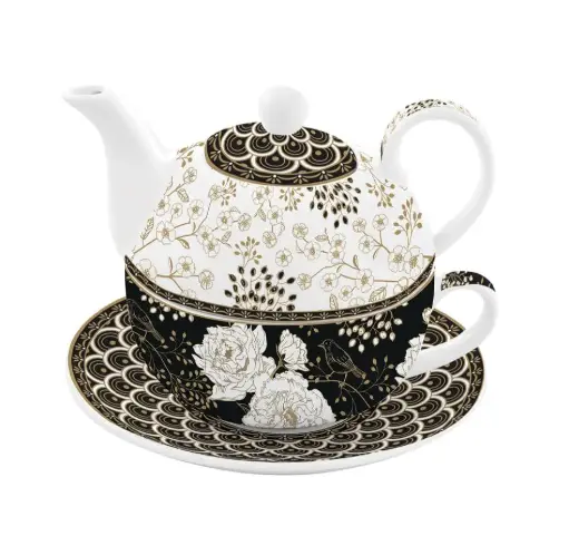 [JARDSECR-EGOISTE] Jardin secret - Set théière, tasse et soucoupe